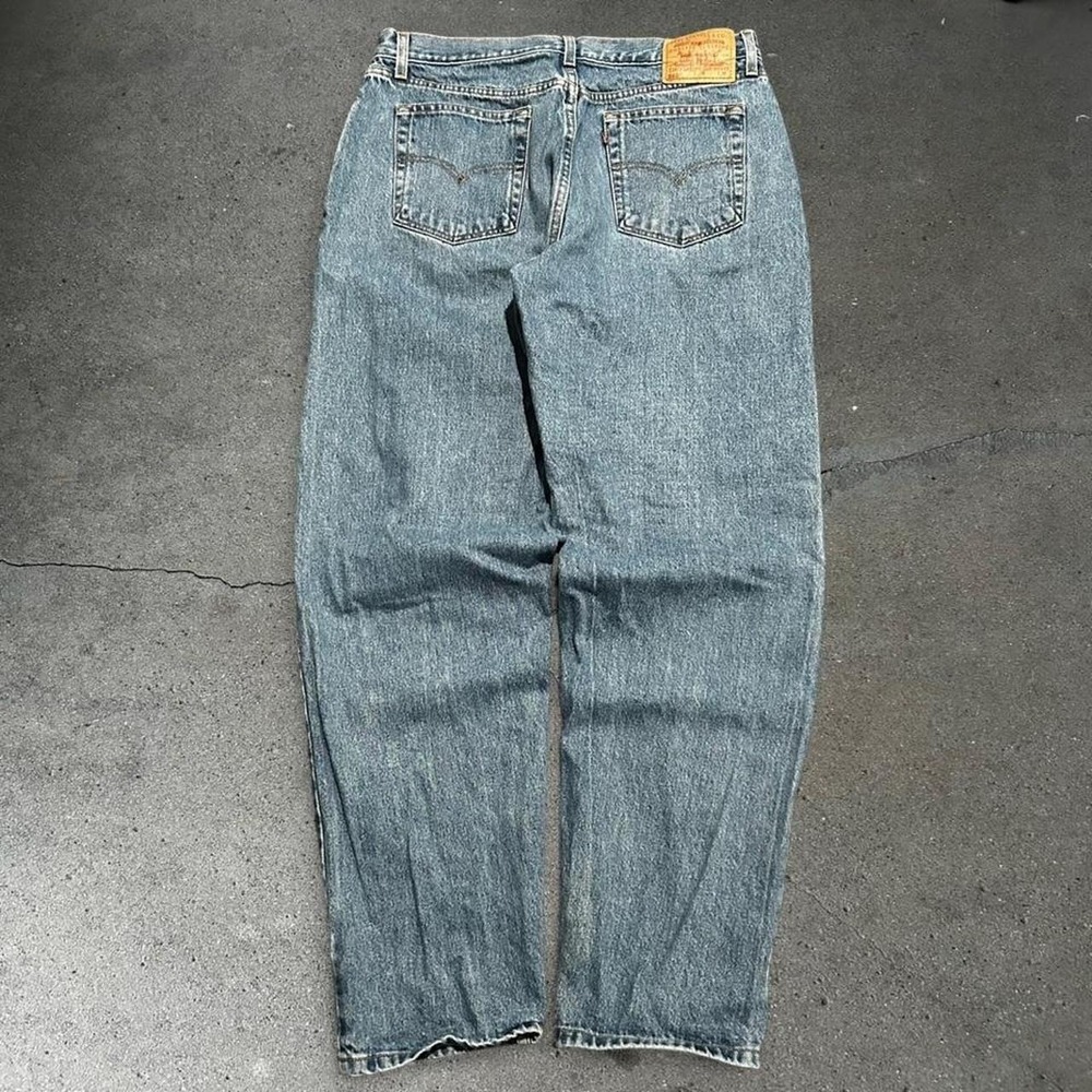 Vintage women's Levis 560 loose fit straight leg denim jeans pants Size 16m